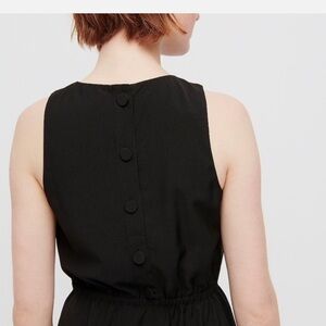 J. Crew Elegant Black Backless Dress